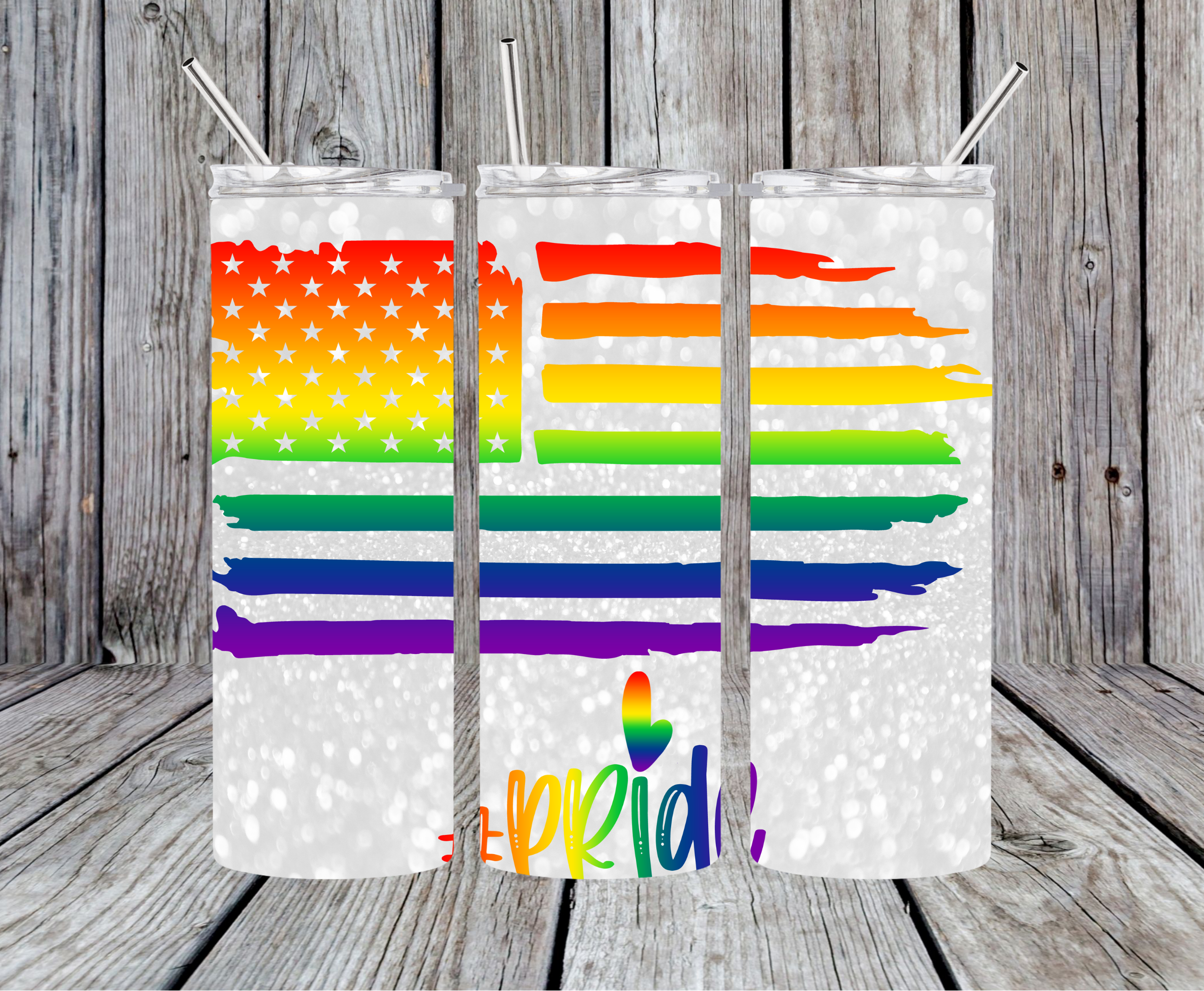 Pride Flag Tumbler